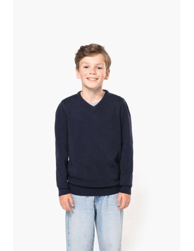 K-KA9109-KIDS' V-NECK JUMPER